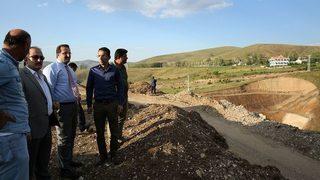 Çamur Barajı İnşaat Sahasında İncelemeler Yapıldı