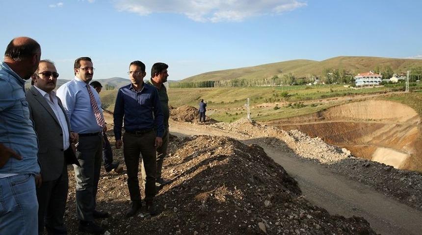 Çamur Barajı İnşaat Sahasında İncelemeler Yapıldı