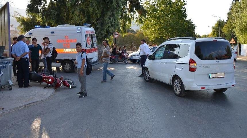 Milas&rsquo;ta Trafik Kazası; 1 Yaralı