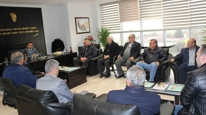 Ergeneli Muhtarlar Kaymakam Kızıltoprak İle G&ouml;r&uuml;şt&uuml;