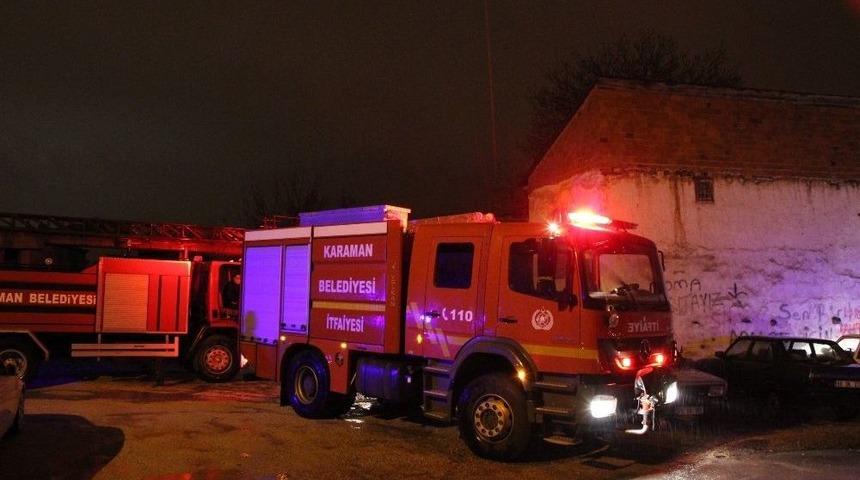Karaman&rsquo;da Baca Yangını Korkuttu