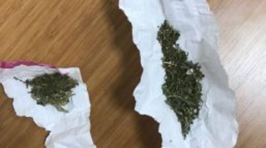 Okul Civarında Bir Şahsın Üzerinden Esrar Ele Geçirildi