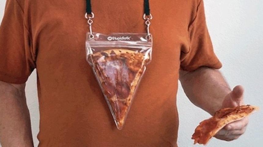 Taşınabilir Pizza Kesesi, Gittiğiniz Her Yere Yedek Pizza Dilimi Taşımanızı Sağlıyor.