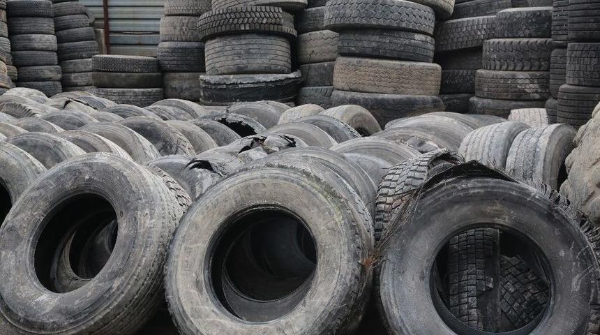 &Ouml;mr&uuml;n&uuml; Tamamlamış Lastikler Geri D&ouml;n&uuml;ş&uuml;me Kazandırılıyor