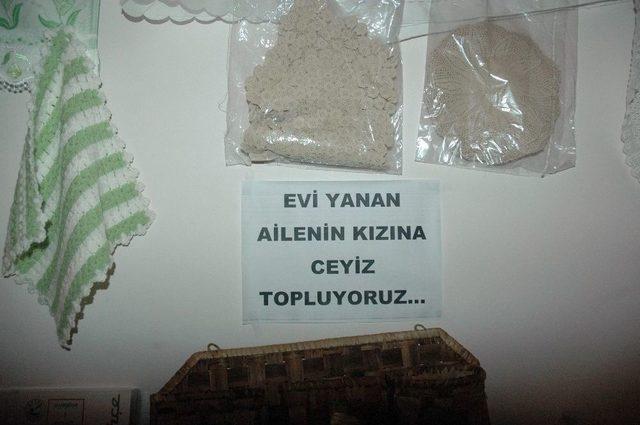 Çeyizleri Yanan Kıza Yardım