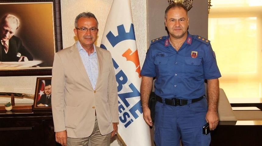 İl Başkanı Ve Jandarma Komutanı Başkan K&ouml;şker&rsquo;in Konuğu