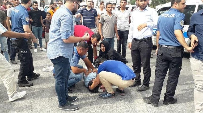 Otomobilin &Ccedil;arptığı Kadın Ağır Yaralandı