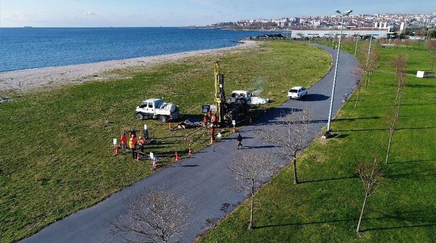 (özel) Kanal İstanbul Projesinin Sondaj Çalışmaları Havadan Görüntülendi