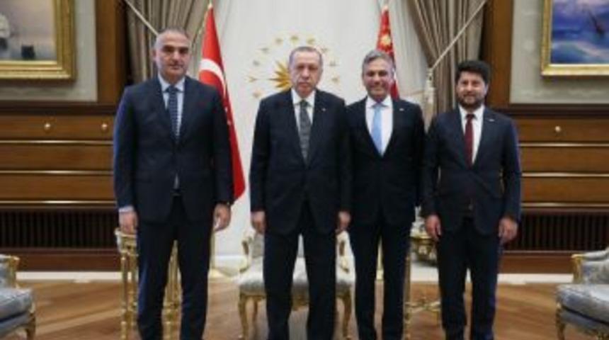 Cumhurbaşkanı Erdoğan T&uuml;rsab Heyetini Kabul Etti