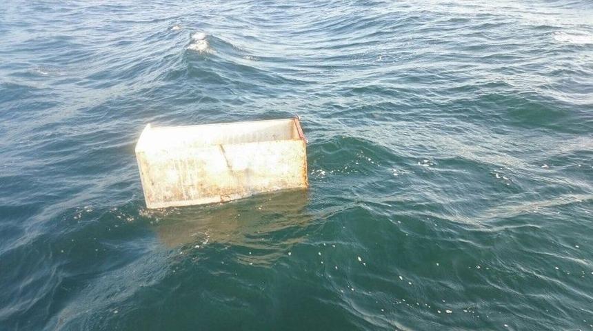 Denizden Bu Kez Buzdolabı &Ccedil;ıktı