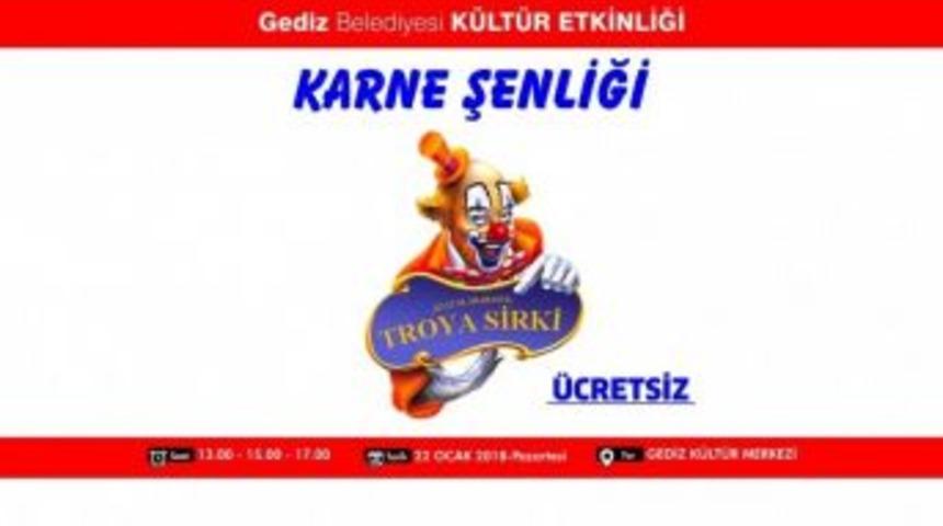 Gediz Belediyesi&rsquo;nden Karne Şenliği