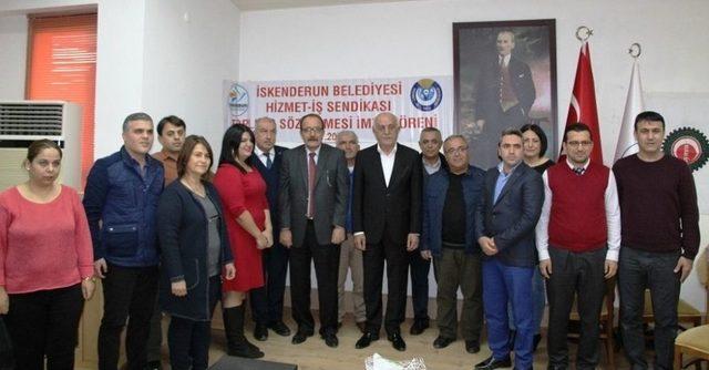 İskenderun’da Belediye İşçilerine Yüzde 20 Zam