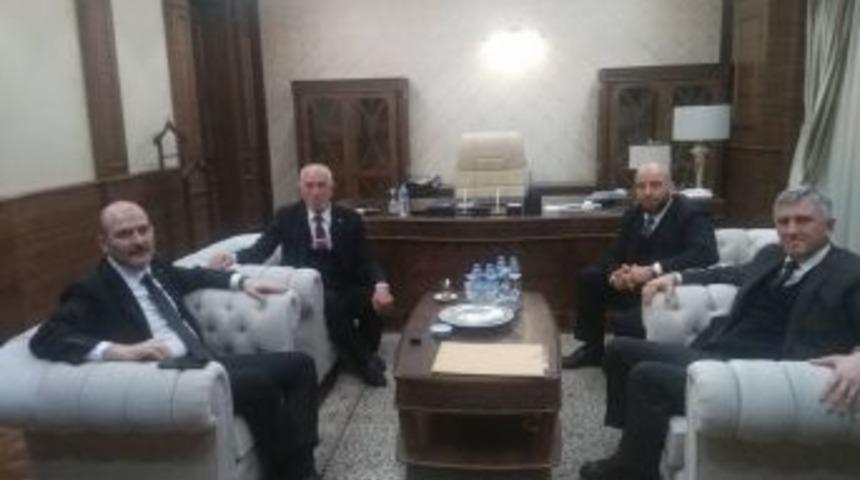 İ&ccedil;işleri Bakanı Soylu Oflu Hemşehrilerini Kabul Etti