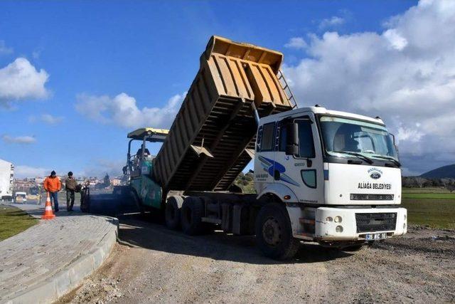 Aliağa Belediyesinden 450 Bin Metrekarelik Sıcak Asfalt