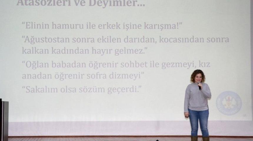 Saruhanlı’da ‘kadına Karşı Şiddete Son’ Semineri