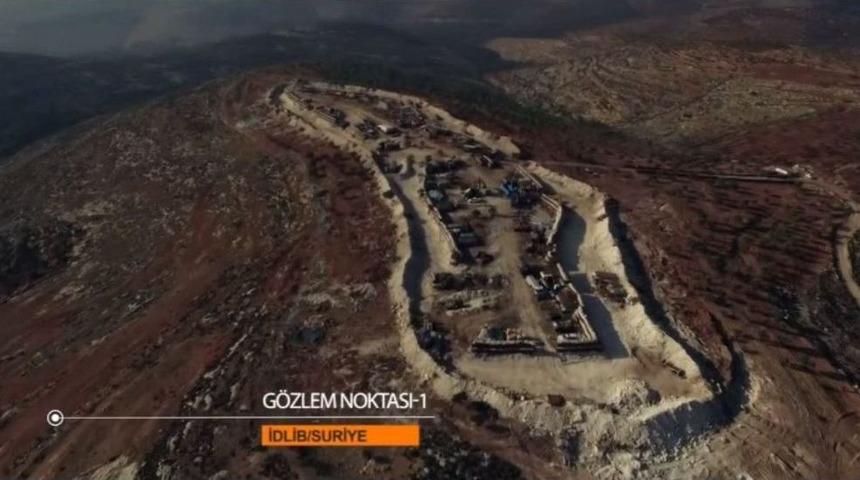 İdlip&rsquo;deki G&ouml;zlem Noktasının Hava G&ouml;r&uuml;nt&uuml;lerini Tsk Yılbaşı Klibinde Paylaştı