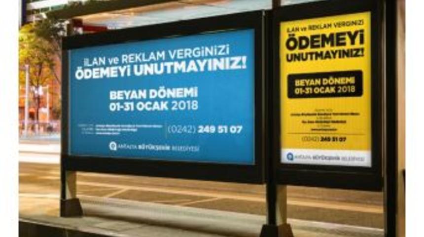 B&uuml;y&uuml;kşehir&rsquo;den İlan Ve Reklam Vergi Borcu &Ouml;demesi Uyarısı