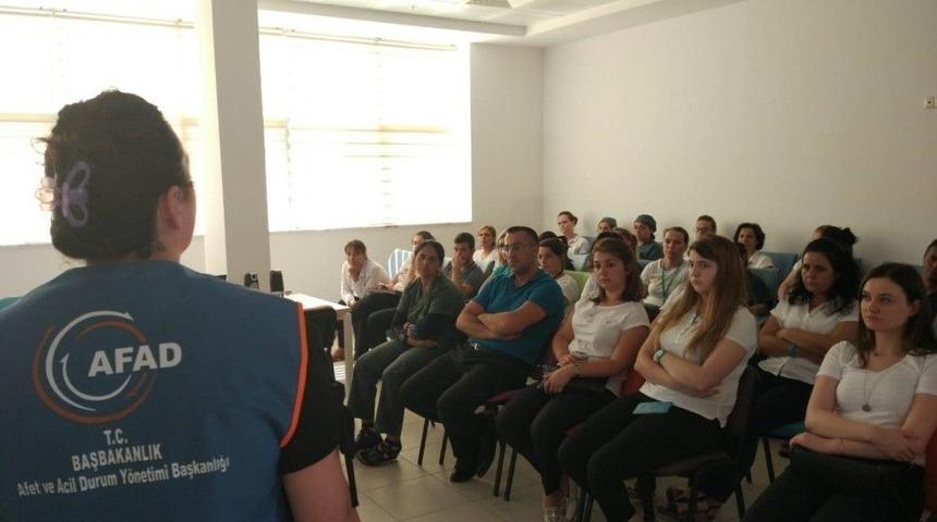 Afad&rsquo;tan Hastane &Ccedil;alışanlarına Eğitim