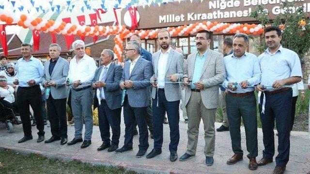 Niğde’de Millet Kıraathanesi Açıldı