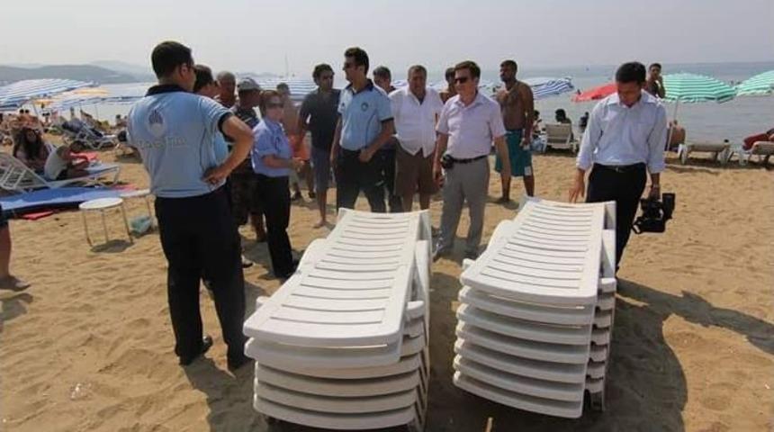 Menderes&rsquo;te Şezlong Operasyonu