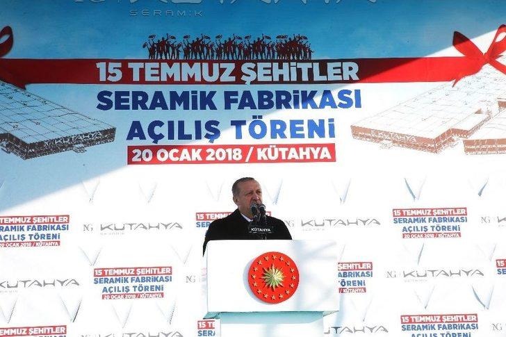 Cumhurbaşkanı Erdoğan, 15 Temmuz Şehitleri Seramik Fabrikası’nı Üretime Açtı G1
