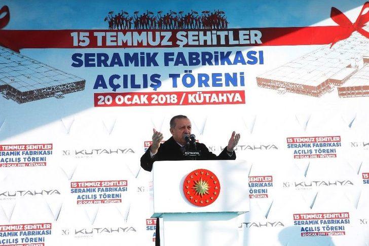 Cumhurbaşkanı Erdoğan, 15 Temmuz Şehitleri Seramik Fabrikası’nı Üretime Açtı G2