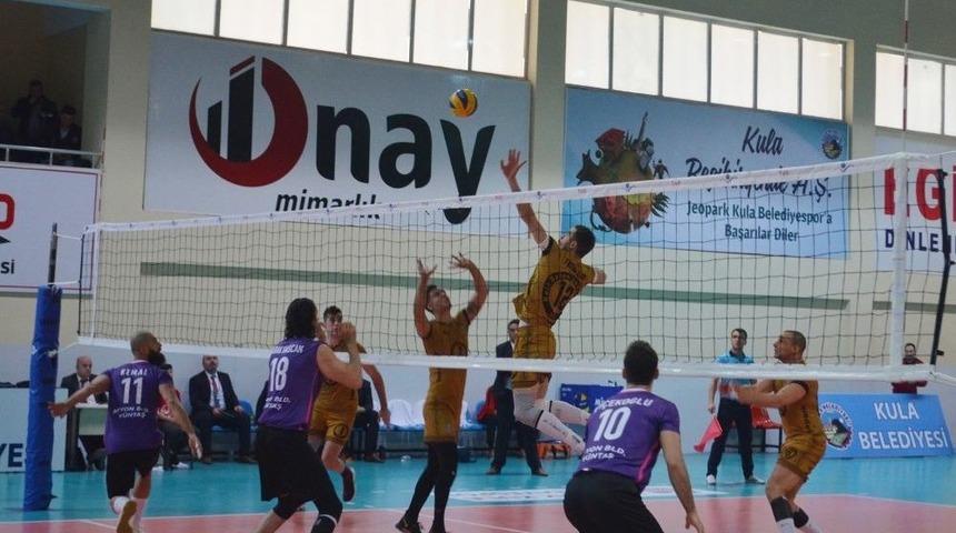 Voleybol Efeler Ligi: Jeopark Kula Belediyespor: 3 - Afyon Belediye Y&uuml;ntaş: 0
