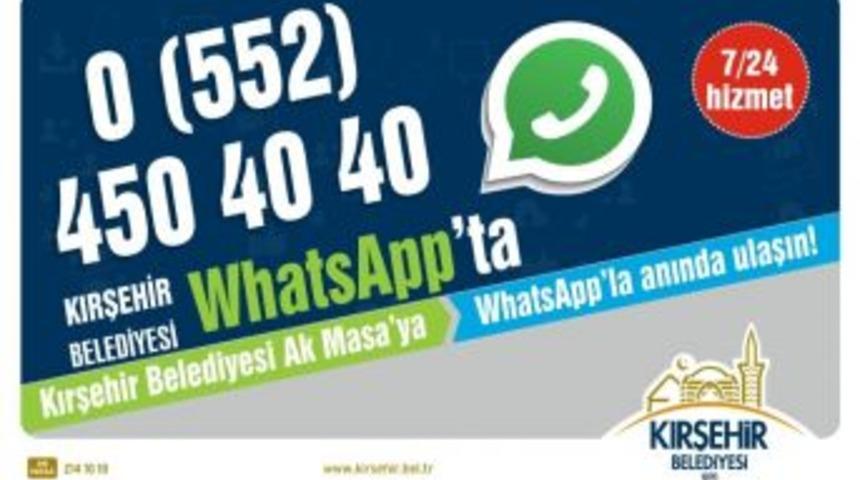 Kırşehir Belediyesi Whatsapp İletişim Hattı Hizmete Girdi