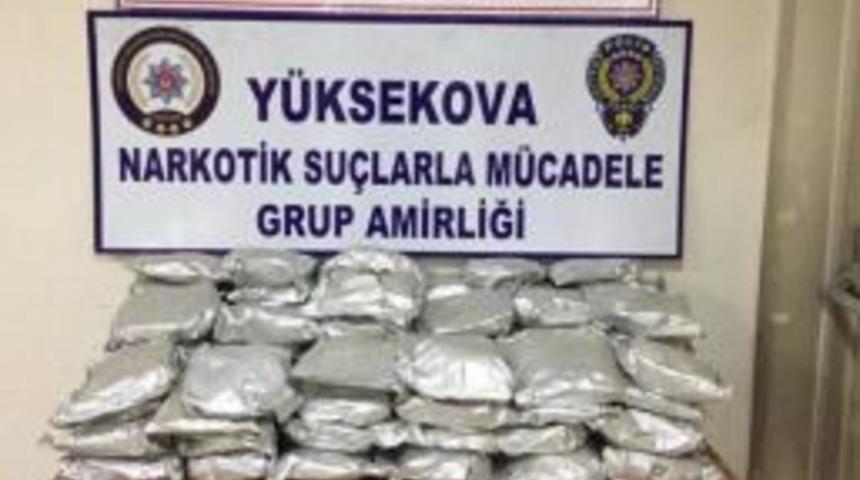 Y&uuml;ksekova&rsquo;da 101,5 Kilo Baz Morfin Maddesi Ele Ge&ccedil;irildi