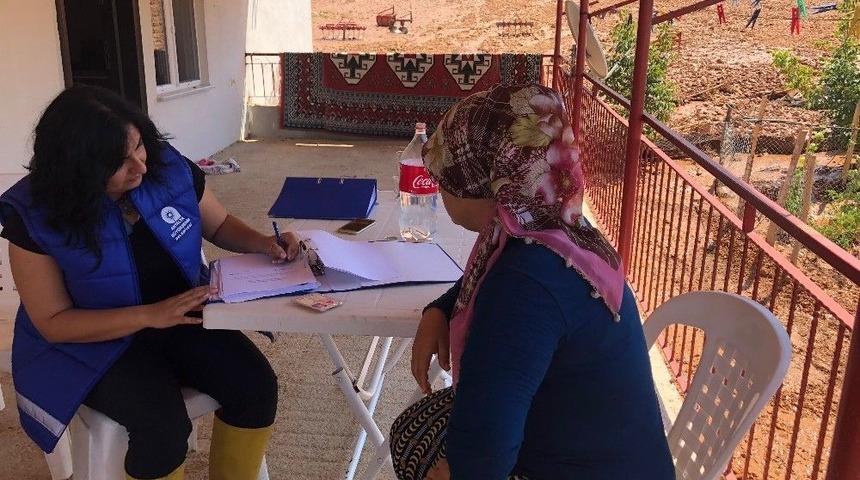 Elmalı Karak&ouml;y&rsquo;de Hasar Tespit &Ccedil;alışmaları Yapıldı