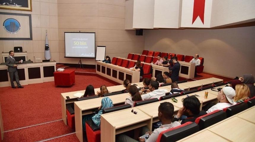 Başkan Tiryaki&rsquo;den Yabancı &Ouml;ğrencilere Yerel Y&ouml;netimler Dersi