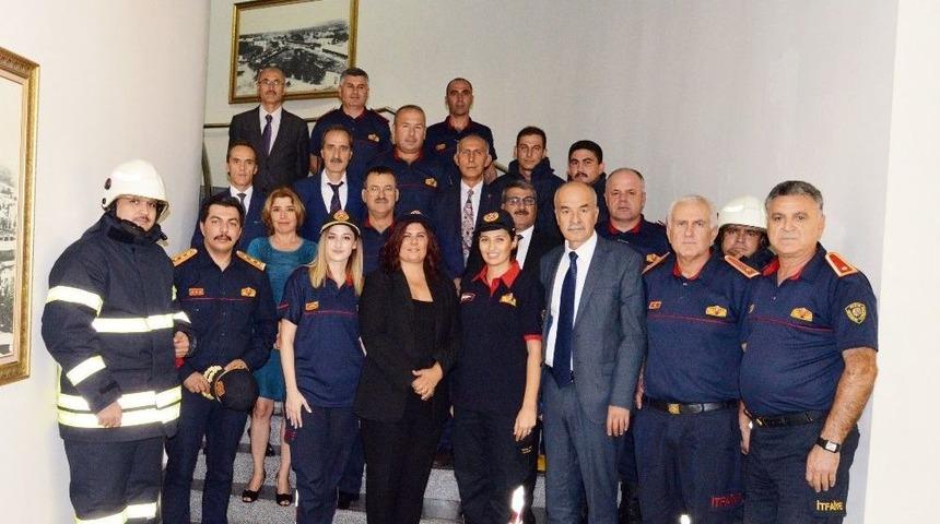 İtfaiyeciler &Ccedil;er&ccedil;ioğlu&rsquo;nu Ziyaret Etti