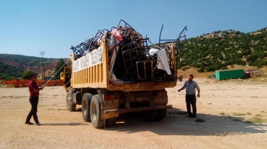 &Ccedil;&ouml;p Toplayıcılarına Zabıta Operasyonu