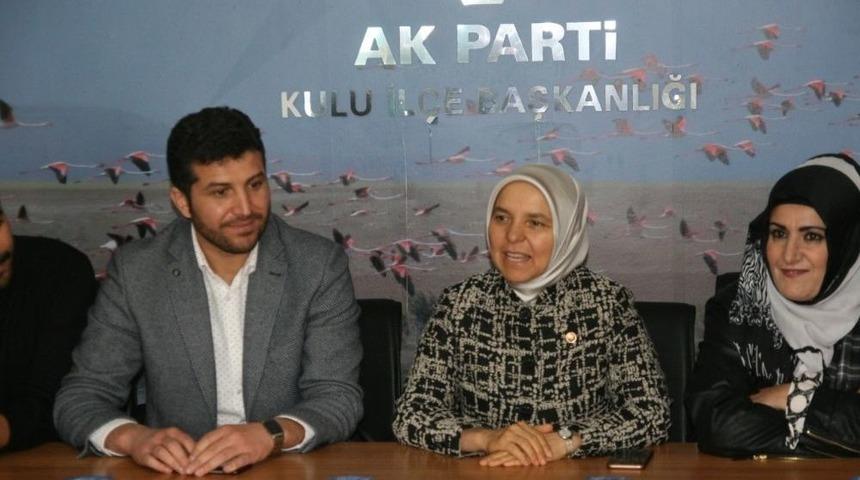 Hüsnüye Erdoğan’dan Kulu İlçe Teşkilatına Ziyaret