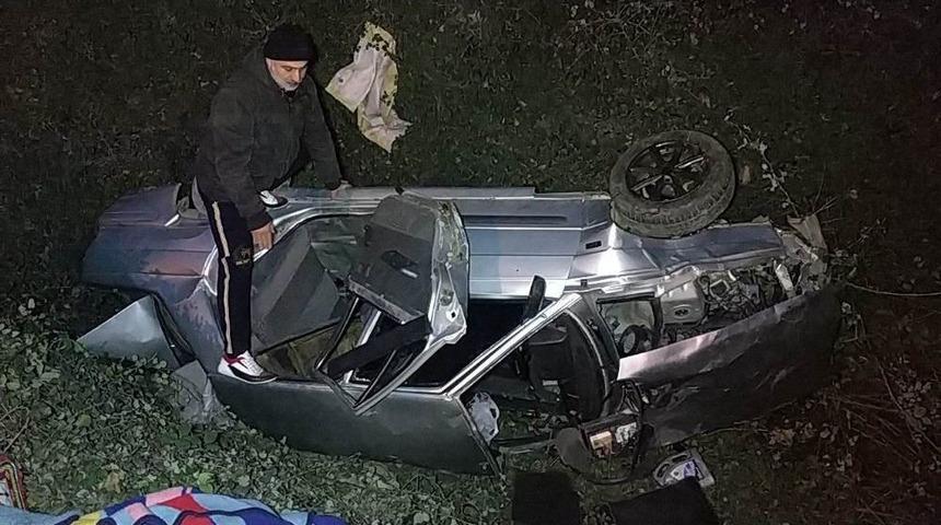 Samsun&rsquo;da Cenazeye Giden Aile Kaza Yaptı: 4 Yaralı