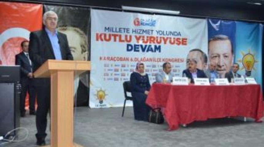 Ak Parti Kara&ccedil;oban 6. Olağan İl&ccedil;e Kongresi Yapıldı