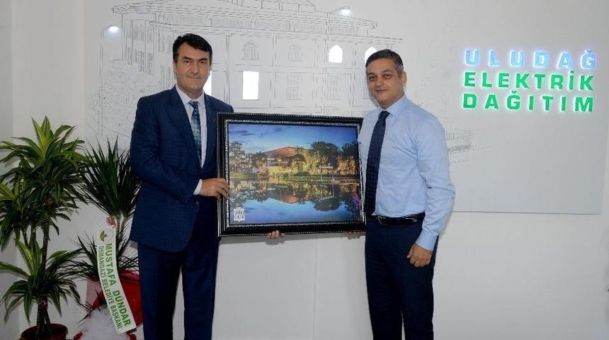 D&uuml;ndar&rsquo;dan Uedaş Genel M&uuml;d&uuml;r&uuml; G&uuml;m&uuml;şl&uuml;&rsquo;ye Ziyaret