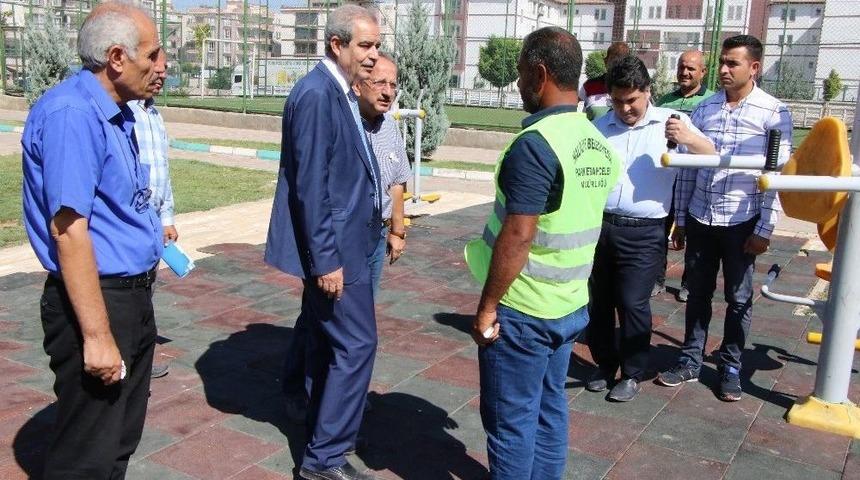Demirkol, Park Yapım &Ccedil;alışmalarını Denetledi