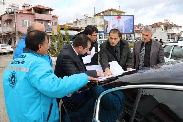 Selendi’nin Yağmur Suyu Hattı Yerinde İncelendi