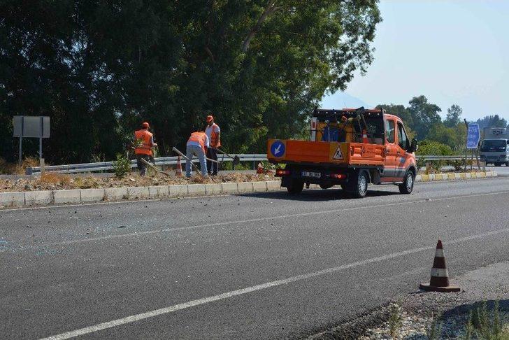 Muğla’da Trafik Kontrolü Yapan Polise Otomobil Çarptı G3