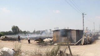 Anız Yangını Hurdacıyı Evsiz Bıraktı