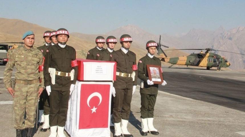 Hakkari Şehidi Memleketine Uğurlandı