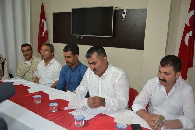 Mhp Kozan İlçe Başkanlığından Basın Açıklaması