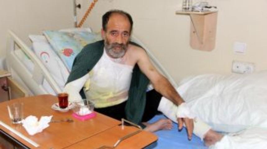 İnşaat İşçisi Elektrik Çarpması Sonucu Yaralandı