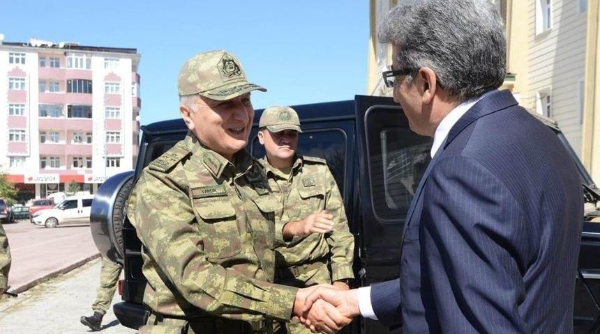 9&rsquo;ncu Kolordu Komutanı Korgeneral Tar&ccedil;ın&rsquo;dan Vali Bilmez&rsquo;e Ziyaret