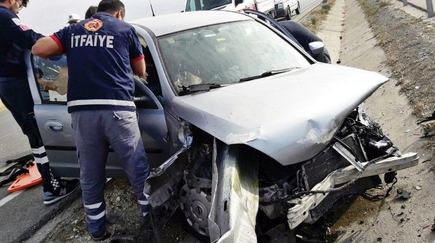 Demir Bariyer Ok Gibi Saplandı