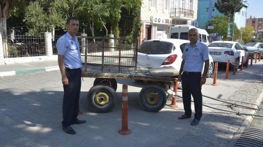 At Arabalarına Kırıkhan Zabıtasından M&uuml;dahale