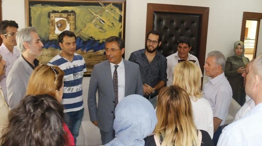 Afad G&ouml;n&uuml;ll&uuml;leri Başkan Pamuk&rsquo;u Ziyaret Etti