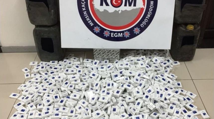 Mersin&rsquo;de 2 Bin 151 Paket Ka&ccedil;ak Sigara Ele Ge&ccedil;irildi