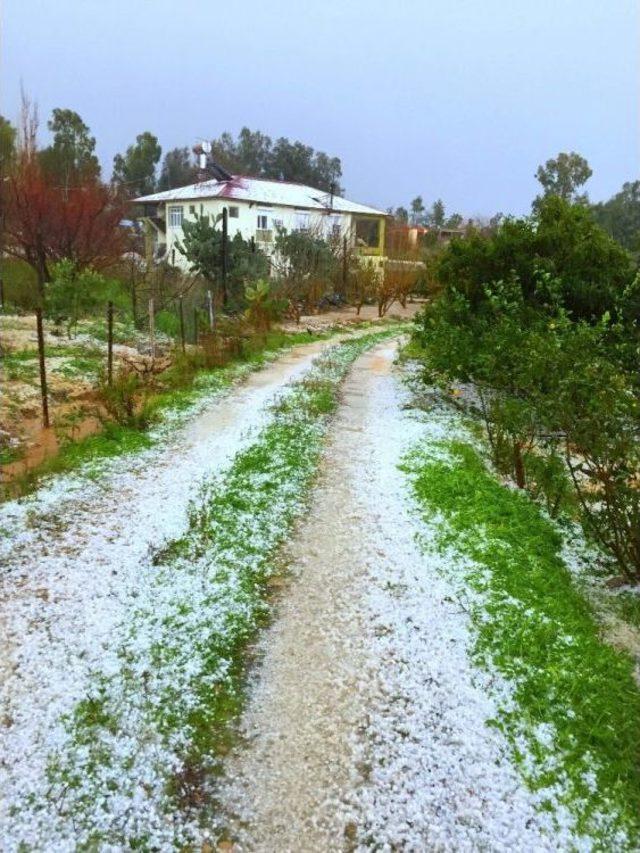 Dolu Anamur’u Beyaza Bürüdü